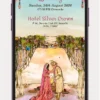 Animated WhatsApp wedding invite video template with elegant digital wedding invitation design for Indian weddings