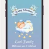 Baby Shower Invite Video with elegant Indian theme digital baby shower invitation for WhatsApp – BS 106