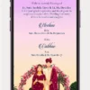Modern Digital Wedding Invitation card Template with Elegant Floral Design, Contemporary Typography and Custom Wedding Details – 207 PR