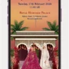 Elegant Indian wedding Invitation Video with personalized wedding invitation design featuring a luxury digital wedding card for WhatsApp and social media sharing. SEO Keywords