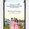 Caricature Wedding Invitation Video with Mountain Landscape, Scenic Train Journey, Personalized Couple Illustration, and Elegant Digital Wedding Invite for Indian Weddings – 220 PR