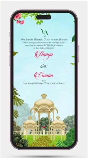Multifunction Wedding Invitation Video | All in one with Save the Date, Haldi, Mehndi, Sangeet, Wedding Ceremony and Reception details – 219 PR.