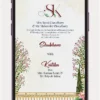 Elegant Online Marriage Invitation Video – Wedding Invite Design 119 PR featuring a luxury digital Indian wedding invitation with customizable names, wedding details, and premium animated visuals.