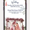 Online Wedding Invitation Video Maker Digital WhatsApp Wedding Invite Template 210 PR for modern wedding invitations and easy WhatsApp sharing