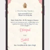 Traditional Hindu Wedding Invitation Video with elegant Indian wedding theme, classic floral design, customizable digital wedding invite for WhatsApp and social media.