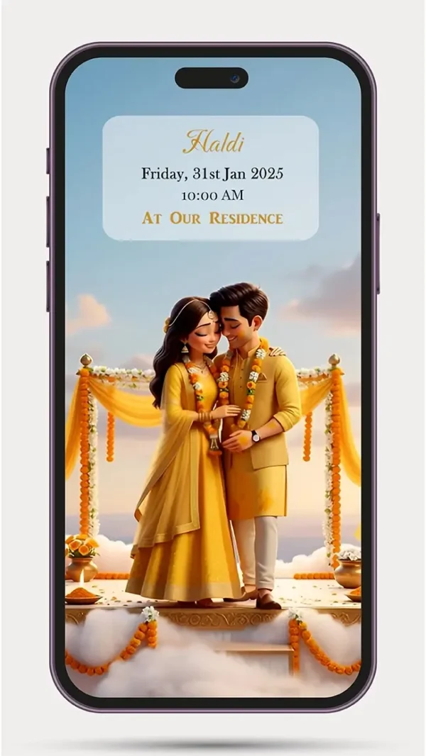 AI Generated Wedding Invitation Video with Elegant Floral Design for WhatsApp Wedding Invite - 15 AI
