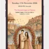 AI wedding invitation video with elegant wedding-themed design