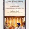 Dastar Bandi Invitation | Dastar Bandi Invite Video -01