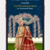 Indian caricature wedding invitation video with traditional wedding elements