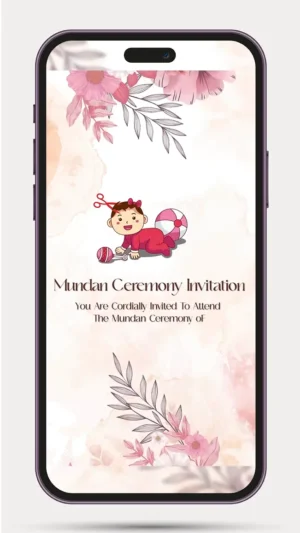 Mundan Ceremony Invitation | Mundan Invite Video -01