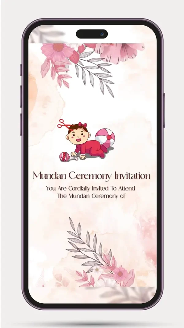 Mundan Ceremony Invitation | Mundan Invite Video -01