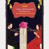 Elegant Muslim Wedding Invitation Video 172 with Islamic floral theme for Nikah, Walima, and WhatsApp wedding invitation sharing.
