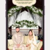 Elegant Muslim Wedding Invitation Video featuring luxurious Islamic floral design, gold accents, crescent moon motifs, Arabic-inspired patterns, premium wedding invitation animation for Nikah ceremony, Walima reception, and WhatsApp digital wedding invite.